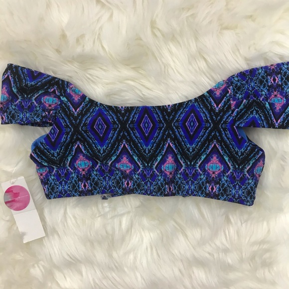 RAISINS BLUE PRINT BIKINI TOP SIZE MED… - Picture 6 of 7